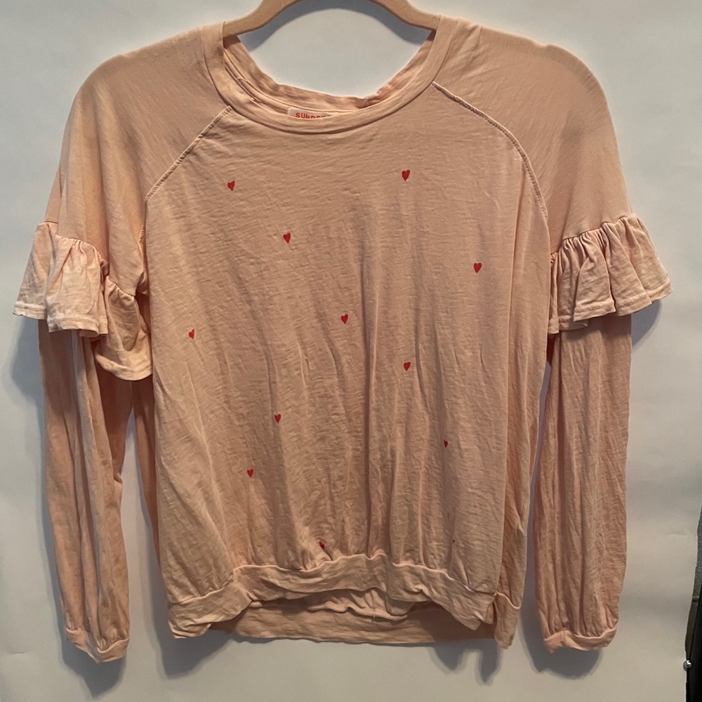 Sundry pale pink long sleeve size 0
